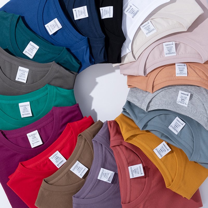 Factory Direct 100% Cotton Tshirts 200g High Quality Plus Size Men's T-shirts Blank Custom Private Printed T-shirts cheap