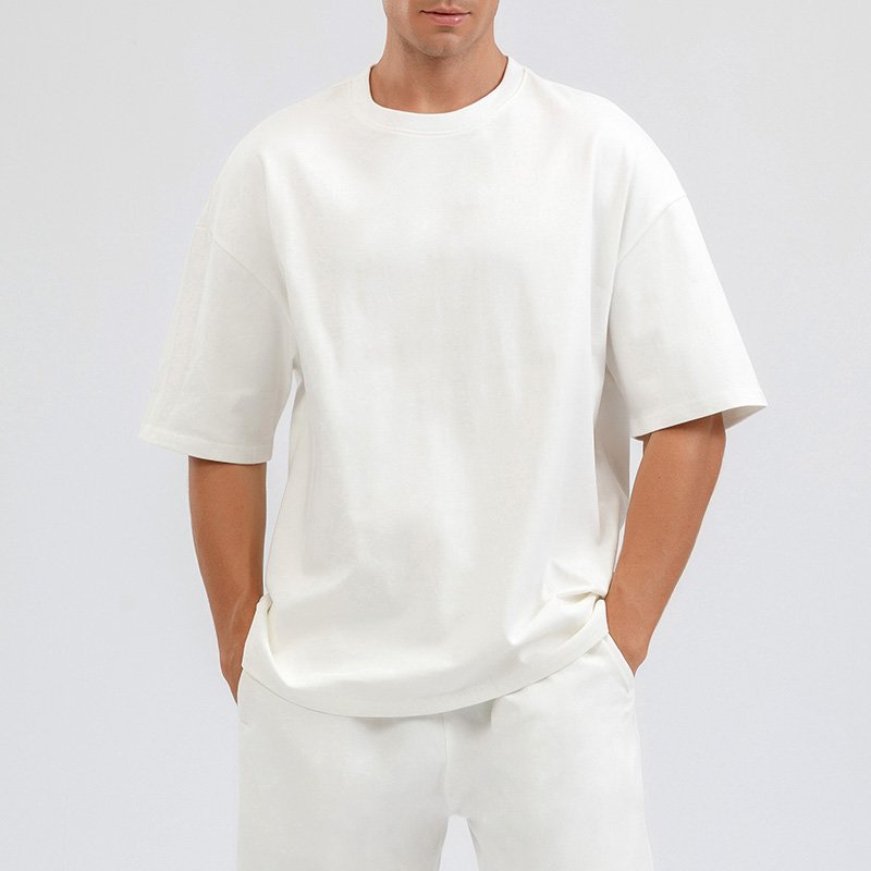 Wholesale Blank Men's Camisetas Graphic Oversized Tshirts 100% Premium Cotton DTG Print Custom Logo Label Print T Shirt
