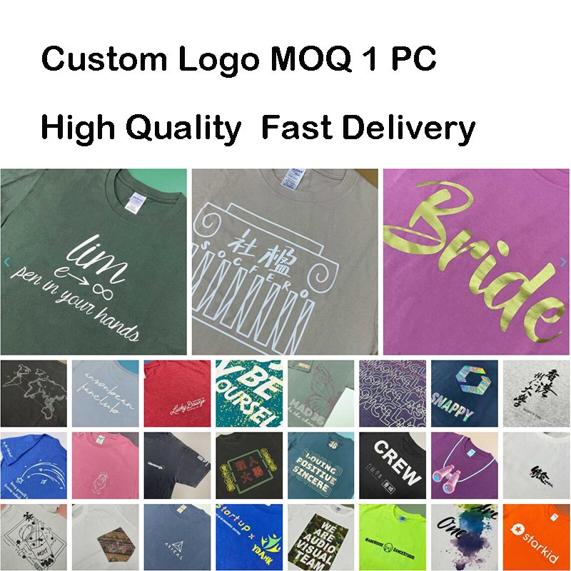 Wholesale Blank Men's Camisetas Graphic Oversized Tshirts 100% Premium Cotton DTG Print Custom Logo Label Print T Shirt