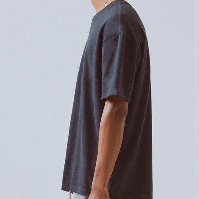280 gsm Custom Black Heavy Weight Men's T-shirt Heavy 100% Cotton t shirt Drop Shoulder Oversized Heavyweight tshirt