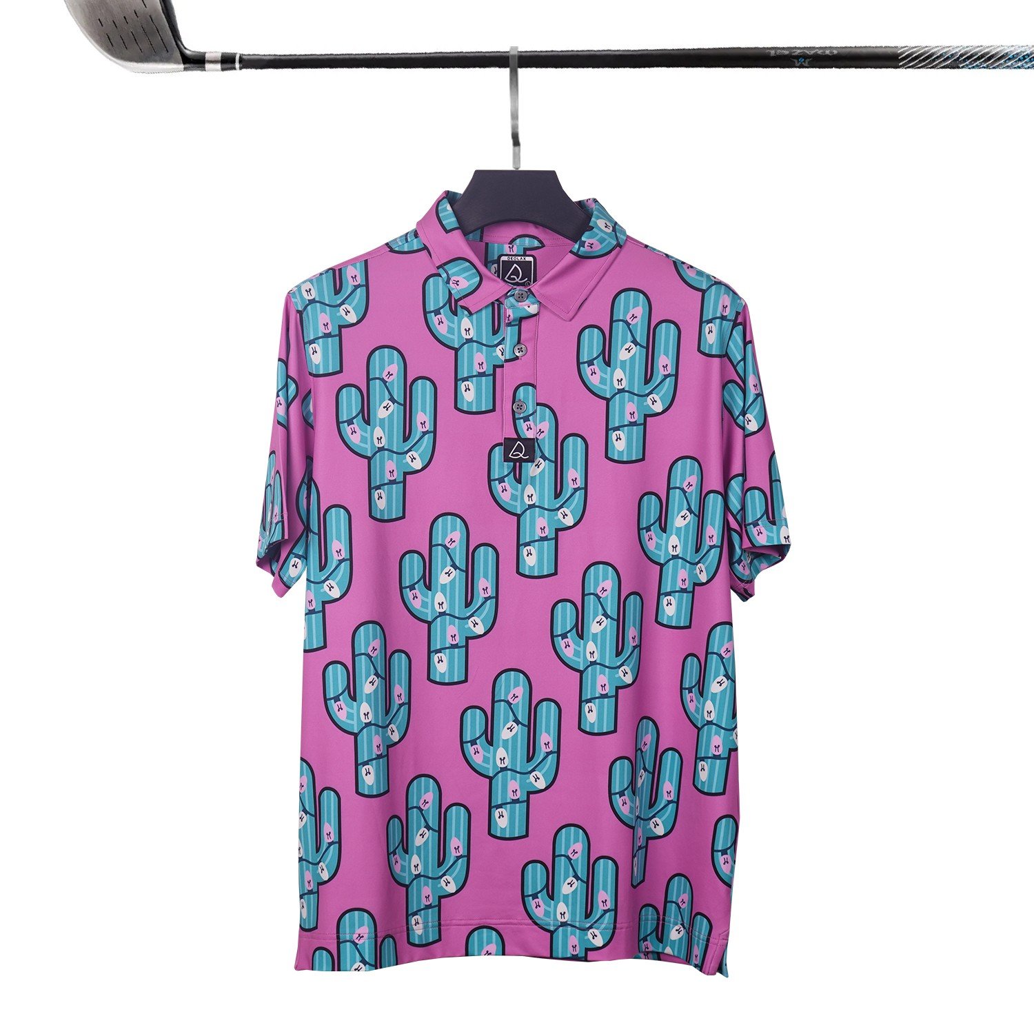 Oem custom logo breathable quick drying slim fit for knitted vintage printed golf clothing Men's polo t-shirt