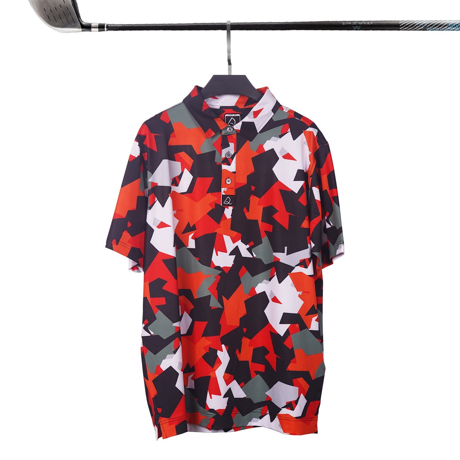 Oem custom logo breathable quick drying slim fit for knitted vintage printed golf clothing Men's polo t-shirt