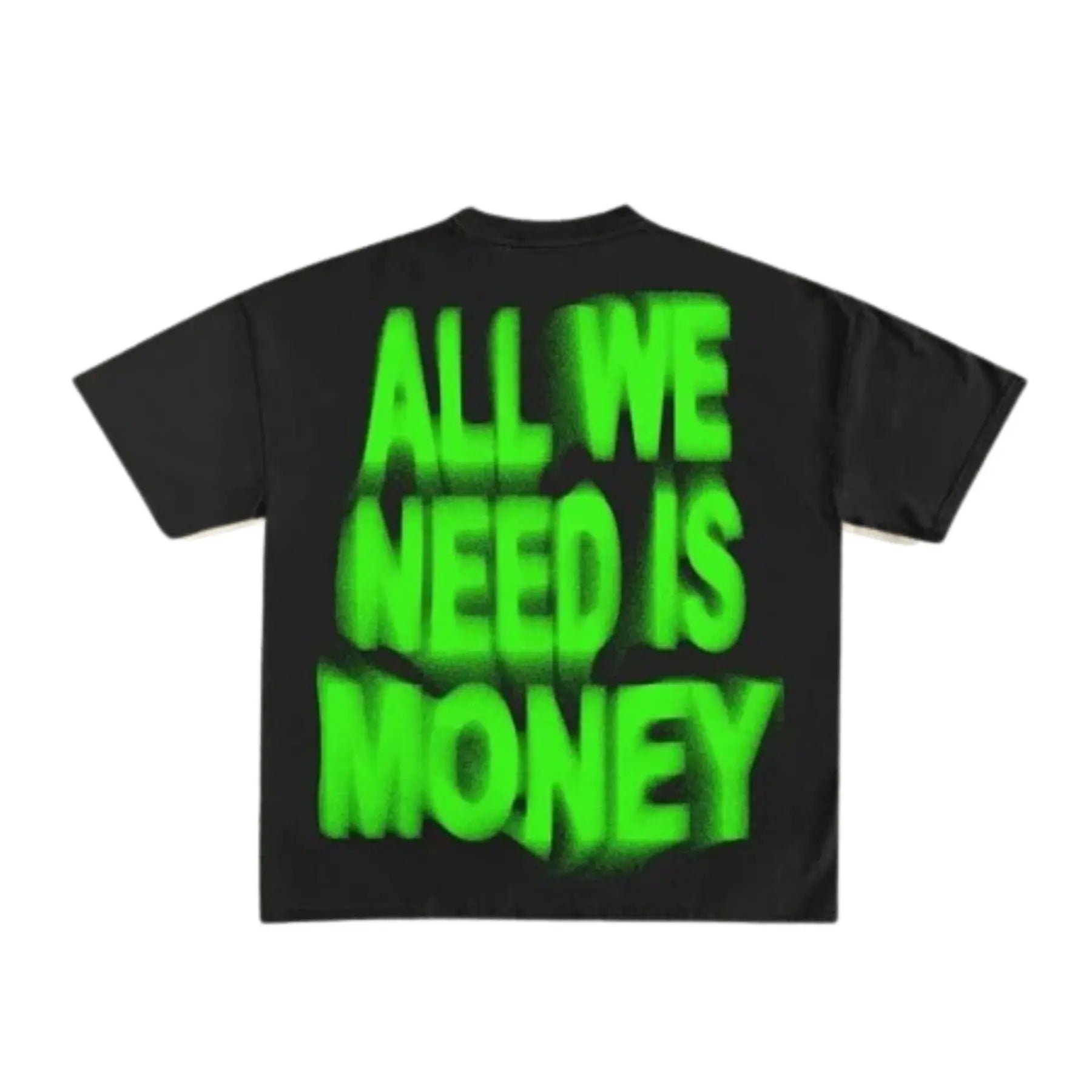 Y2K All We Need is Money Tee Graphic T-Shirts Vintage Oversized Tees Streetwear Casual Acid Washed Tops for Men