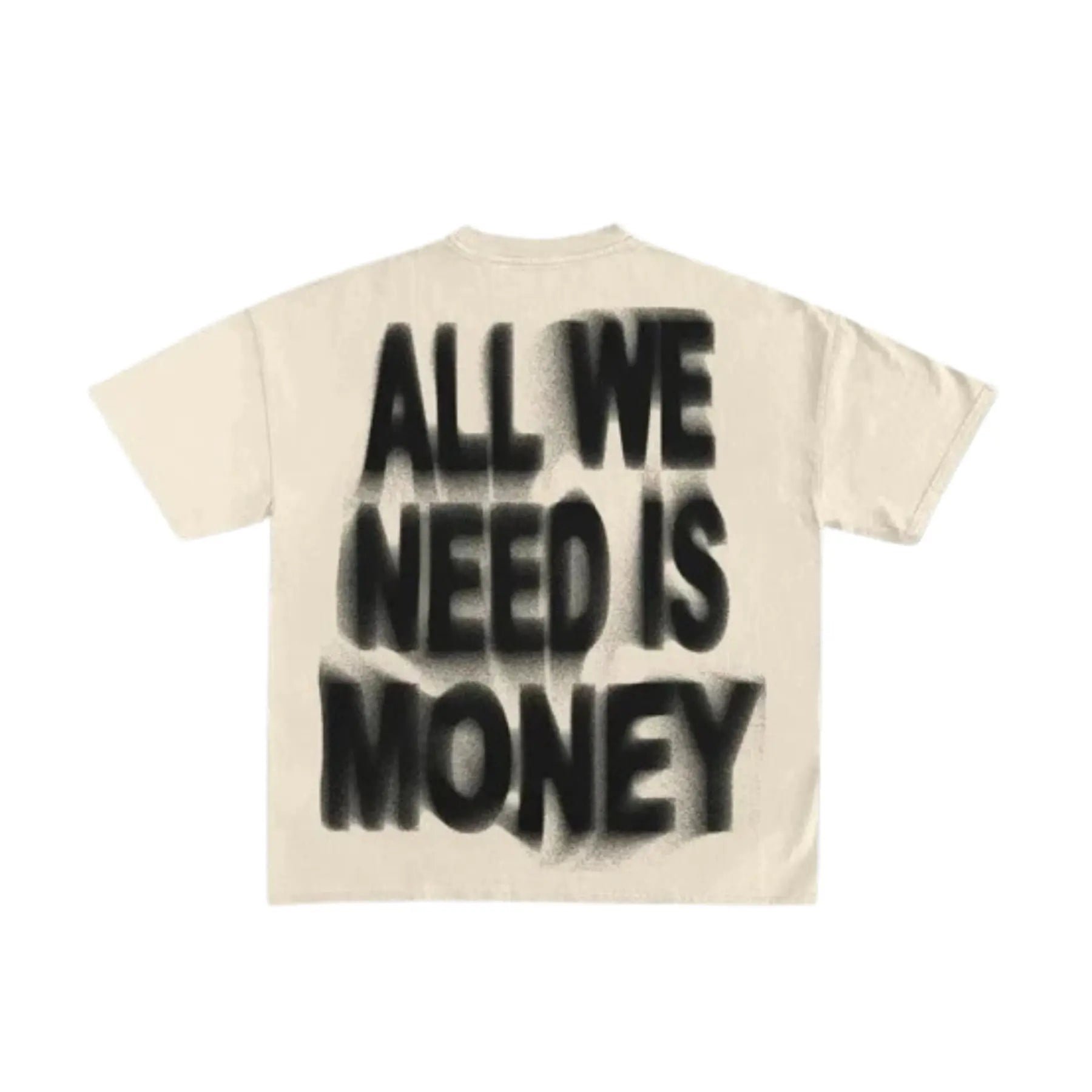 Y2K All We Need is Money Tee Graphic T-Shirts Vintage Oversized Tees Streetwear Casual Acid Washed Tops for Men