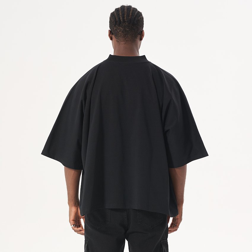 high quality boxy fit cotton men tshirt custom heavy weight oversize t shirt streetwear brand box fit t shirt