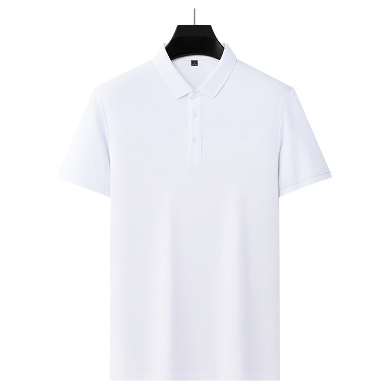 Summer Mens new style cool breathable lapel Custom LOGO POLO shirts short sleeved fashion casual business golf t-shirt men