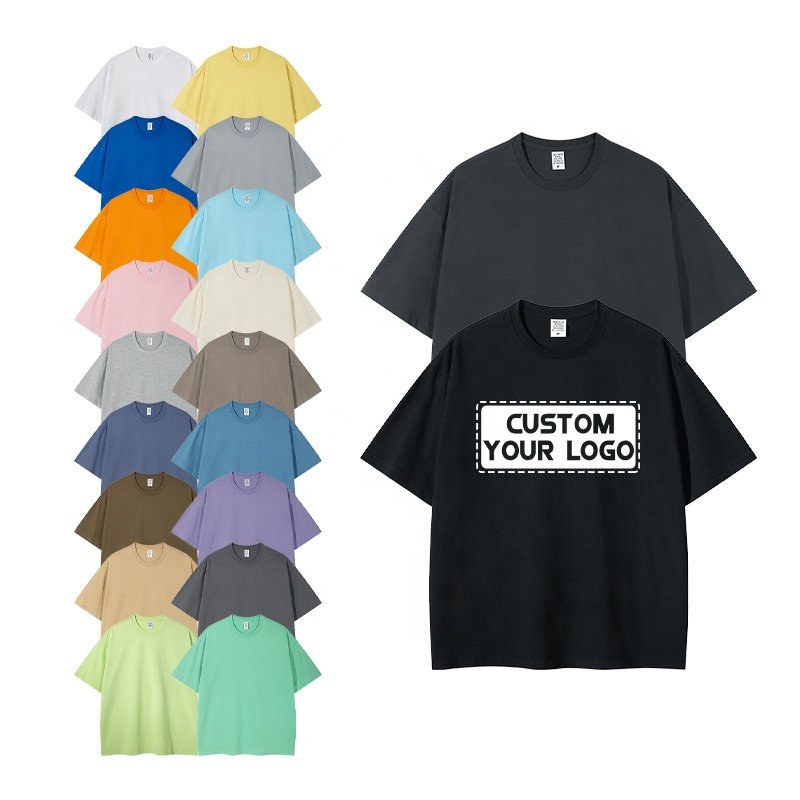 Hign Quality Blank Short Sleeve Tee Tshirt For Men Women Custom Mens 100% Cotton Oversized T Shirt Puff Printing Logo Unisex