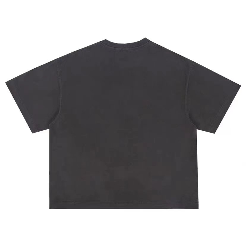 High Quality Manufacturer Breathable T Shirt Custom Logo Digital Printing Plus Size Retro washed Short Sleeve Men's T-shirts