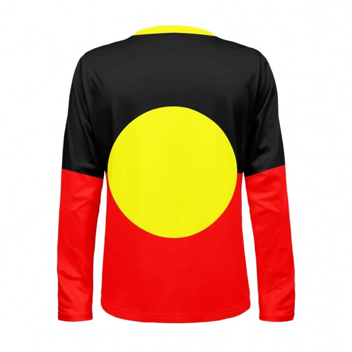 O-Neck Long Sleeves Men's T-shirt Indigenous Australian Aboriginal Flag Bottoming Male Shirt Pullover Top Autumn Fashion Clothes