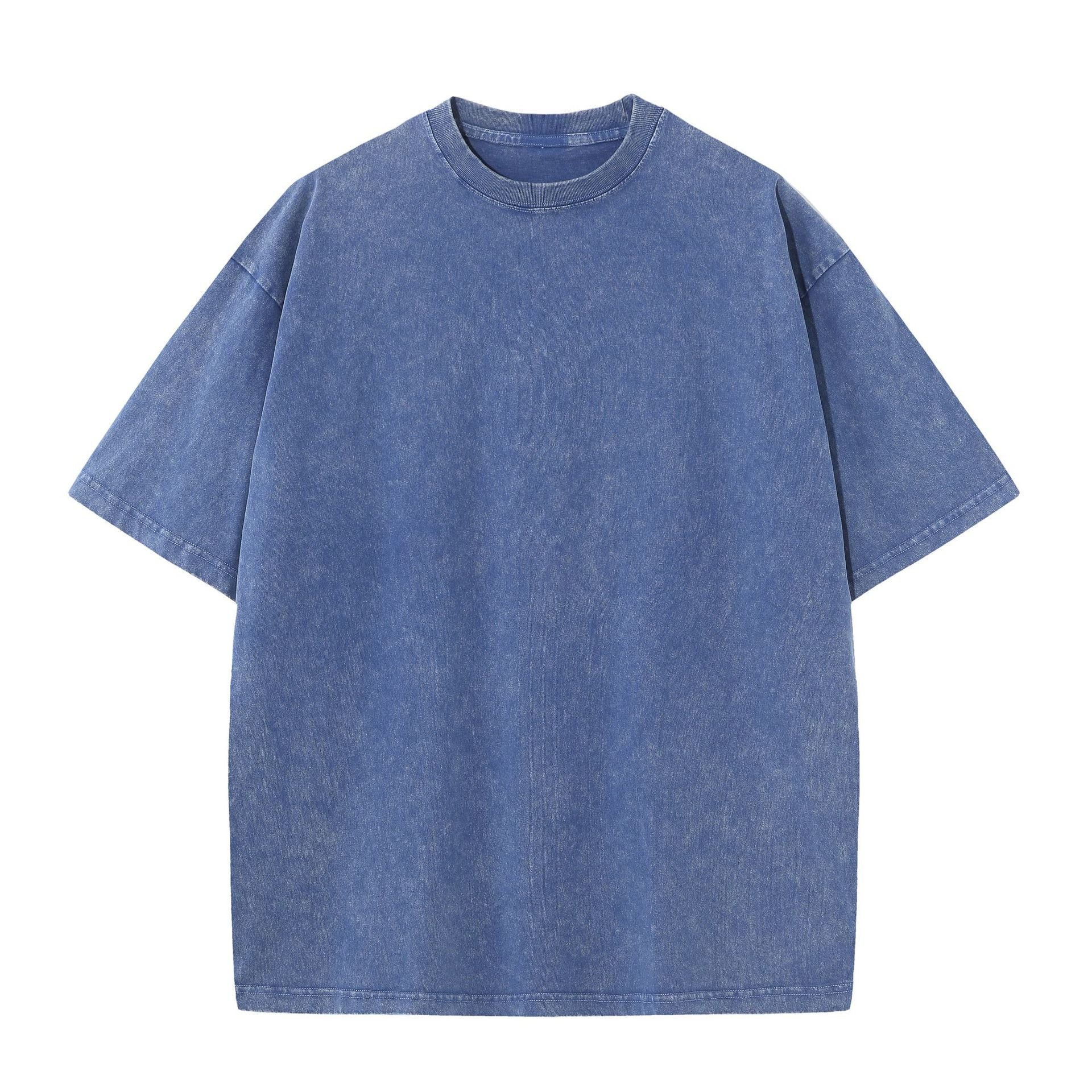 Drop shoulder Oversize Acid Wash T Shirt Custom Graphic Your Design Logo Plus Size Vintage Heavyweight Cotton