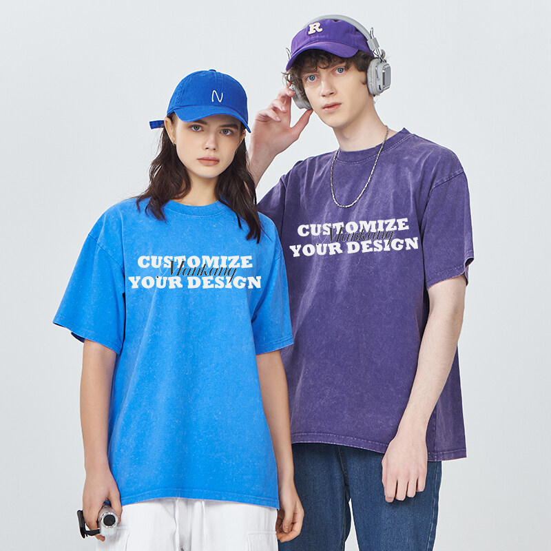 Dtg Print Streetwear Graphic Tees Blank Tshirt Plus Size Men'S Clothing Acid Wash T-Shirt Mens Custom Vintage Oversized T Shirts