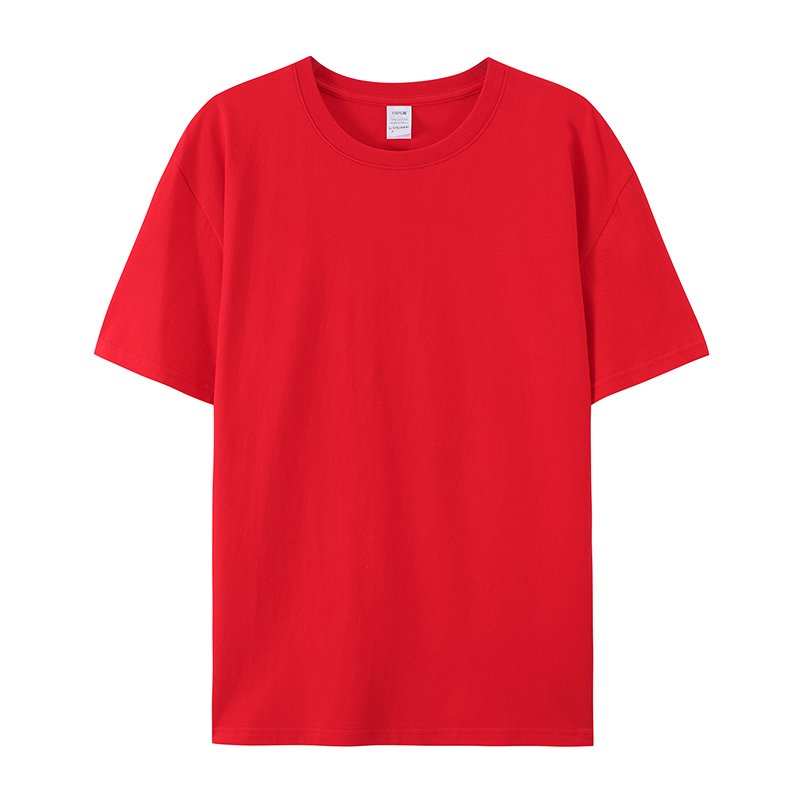 100% Cotton 180GSM Blank Men's T-shirts Heavyweight Oversized Tshirt Printing Custom T Shirt Plus Size Thick Custom Shirt