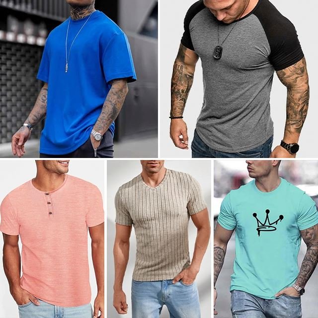 2024 Summer Used Fashion Loose Casual Men's T-shirt Wholesale Inventory