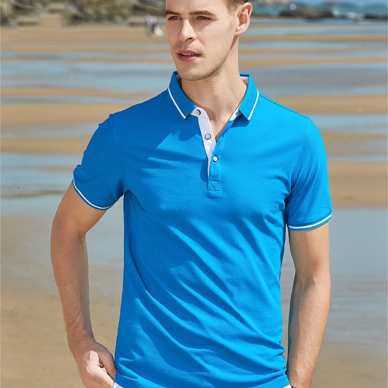 Wholesale Custom Design High Quality Plain Mens Golf Lapel Polo Shirt for Sports Men Casual Smart Embroidered