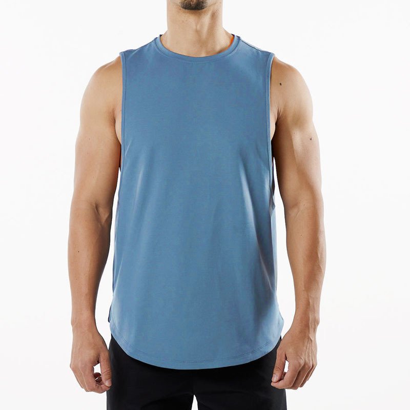 Premium Gym Muscle bodybuilding Workout Cotton Sleeveless T Shirt Men tank Tops For Sports