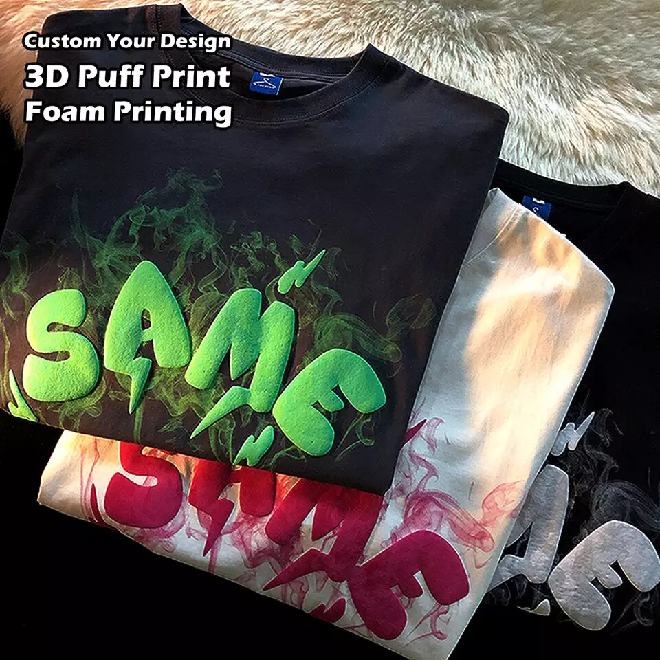 Wholesale Unisex Shirt Custom 100% Cotton High Street Oversized Tshirt Screen Print Embroidery Vintage Men's T-shirts
