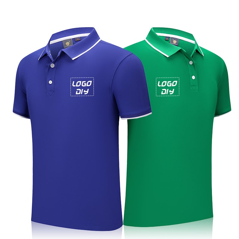High end brand quality combed cotton men's polo shirts casual breathable polo collar t shirts