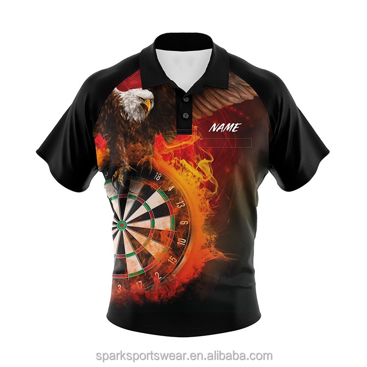 Unisex 100% Polyester Full Sublimation Polo Sports Shirts Custom Printed Polo Shirts Sports Polo T Shirts