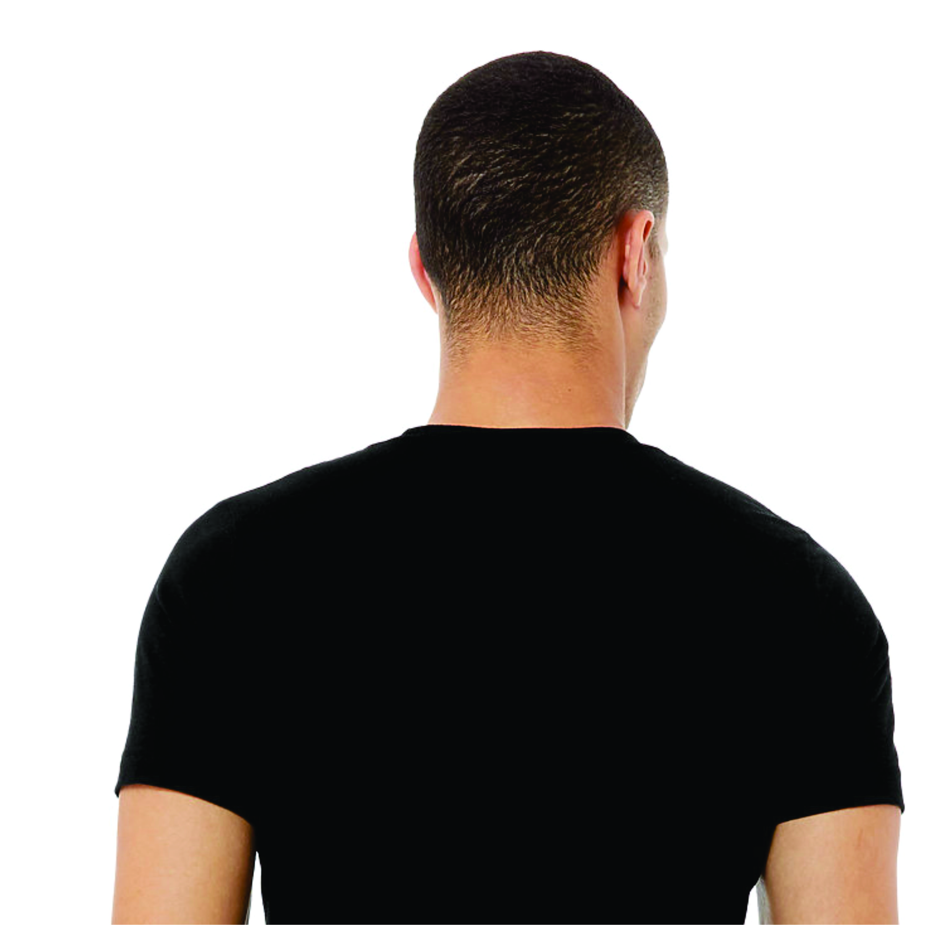 Heather Black Unisex CVC Short Sleeve T-Shirt: 52% Airlume Combed and Ring Spun Cotton, 48% Poly, 32 Single, 4.2 oz