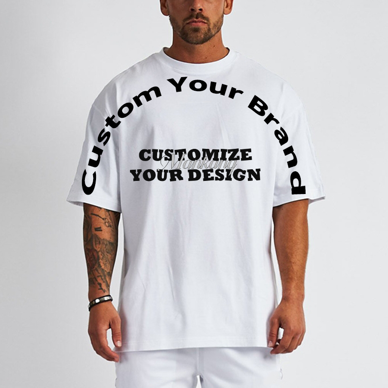 180gsm 16 colors unisex tshirt customizable blank casual t shirts pour hommes plus size men's t-shirts oversized heavy cotton