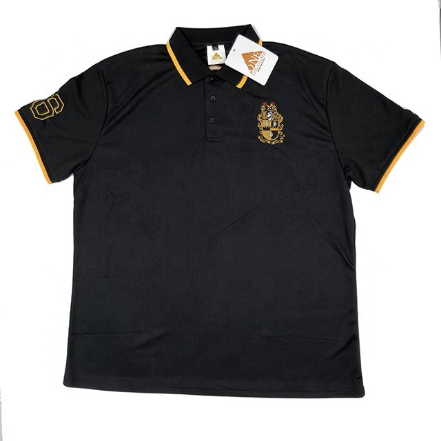 Custom Men's Golf Polo T-Shirts Short Sleeve Plain Polyester V-Neck Printed Logo Casual Style Plus Size Knitted Fabric