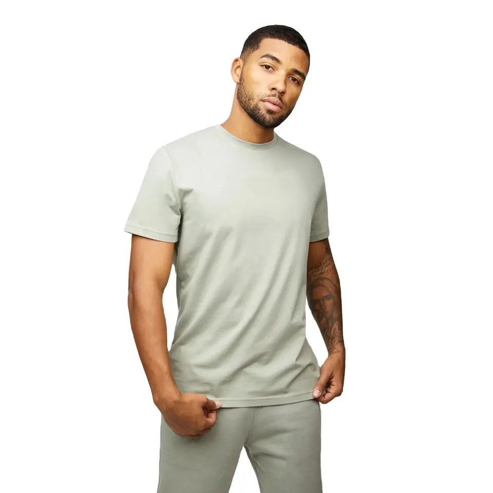 custom brand model spandex sweatproof t-shirt men's sweat proof undershirt with underarm pads slim o-neck t shirt