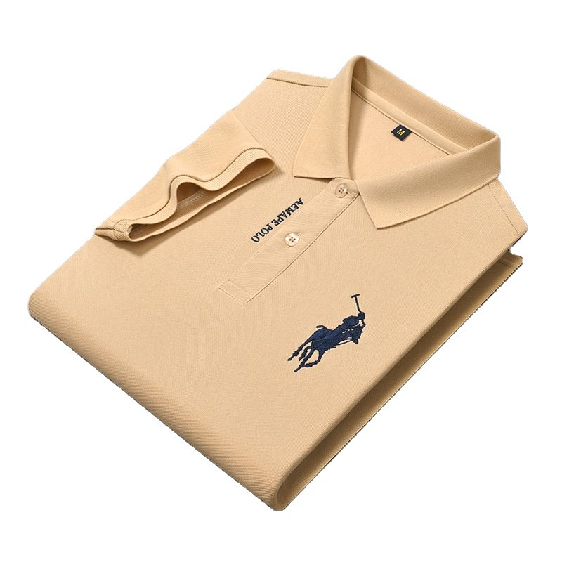 Quick Dry Golf Polo Shirt Sportswear Golf Shirt Polyester Spandex Embroidery Logo Plus Size Men's T-shirts