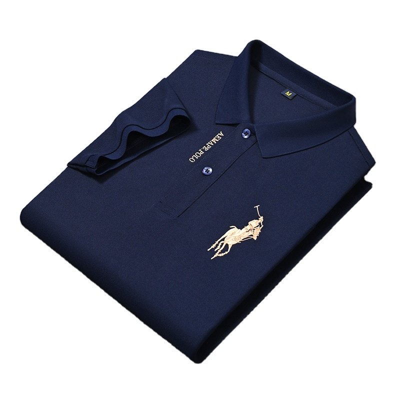 Quick Dry Golf Polo Shirt Sportswear Golf Shirt Polyester Spandex Embroidery Logo Plus Size Men's T-shirts