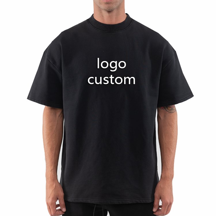 Plus Size Men's T-Shirts Streetwear Puff Print Boxy Tees Oversized Tshirt 100% Cotton Vintage Heavyweight Graphic Custom T Shirt