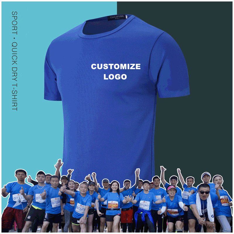 Customized Quick-Drying Oversize Sport T Shirt No Minimum Marathon Crew O-Neck Plain Boy's Plus Size Women's Men's T-Shirts