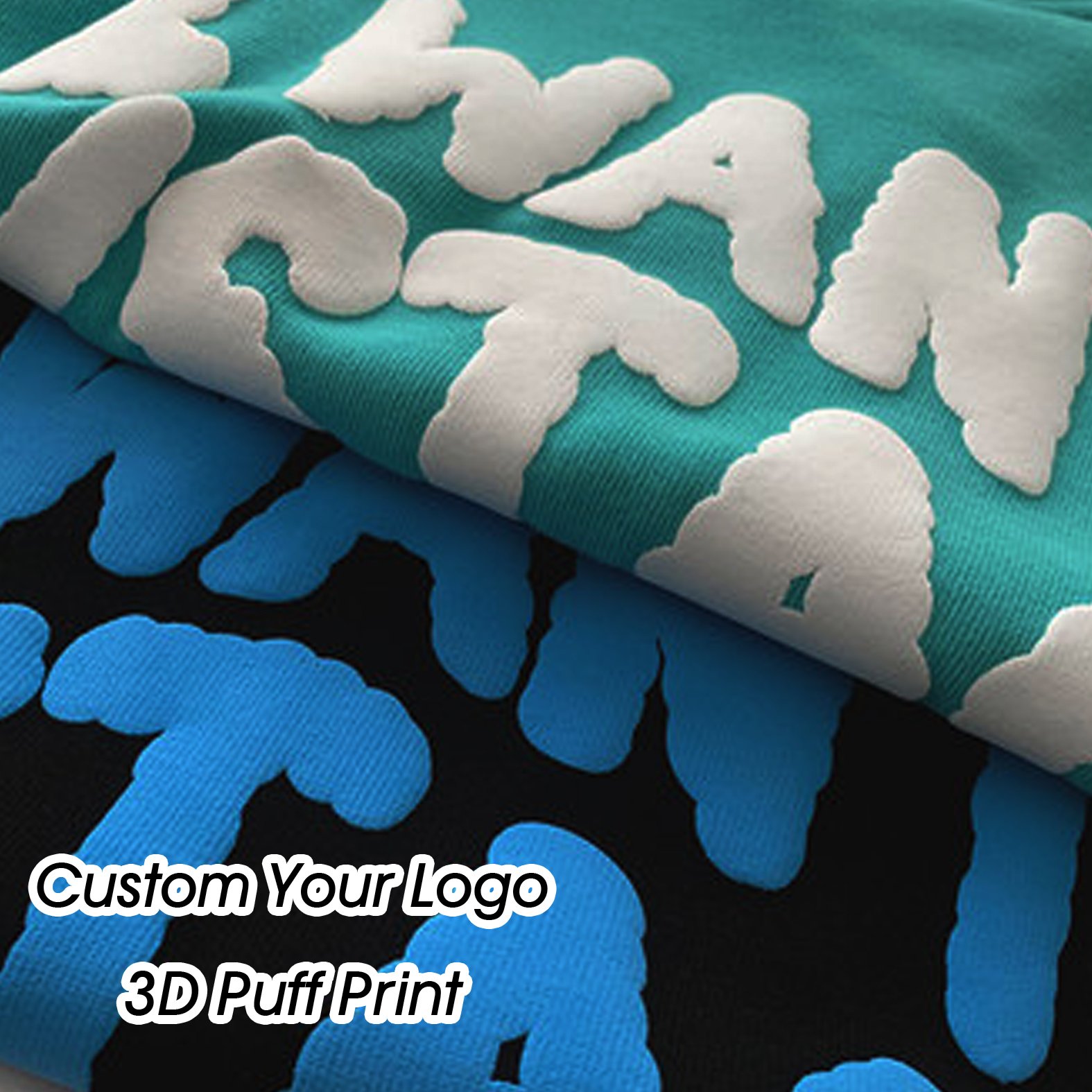 oem tee shirt 100% Cotton Plain Oversized Tshirt Heavy Weight t-shirt Custom Foam 3d Screen Logo Men Puff Print T Shirt for men