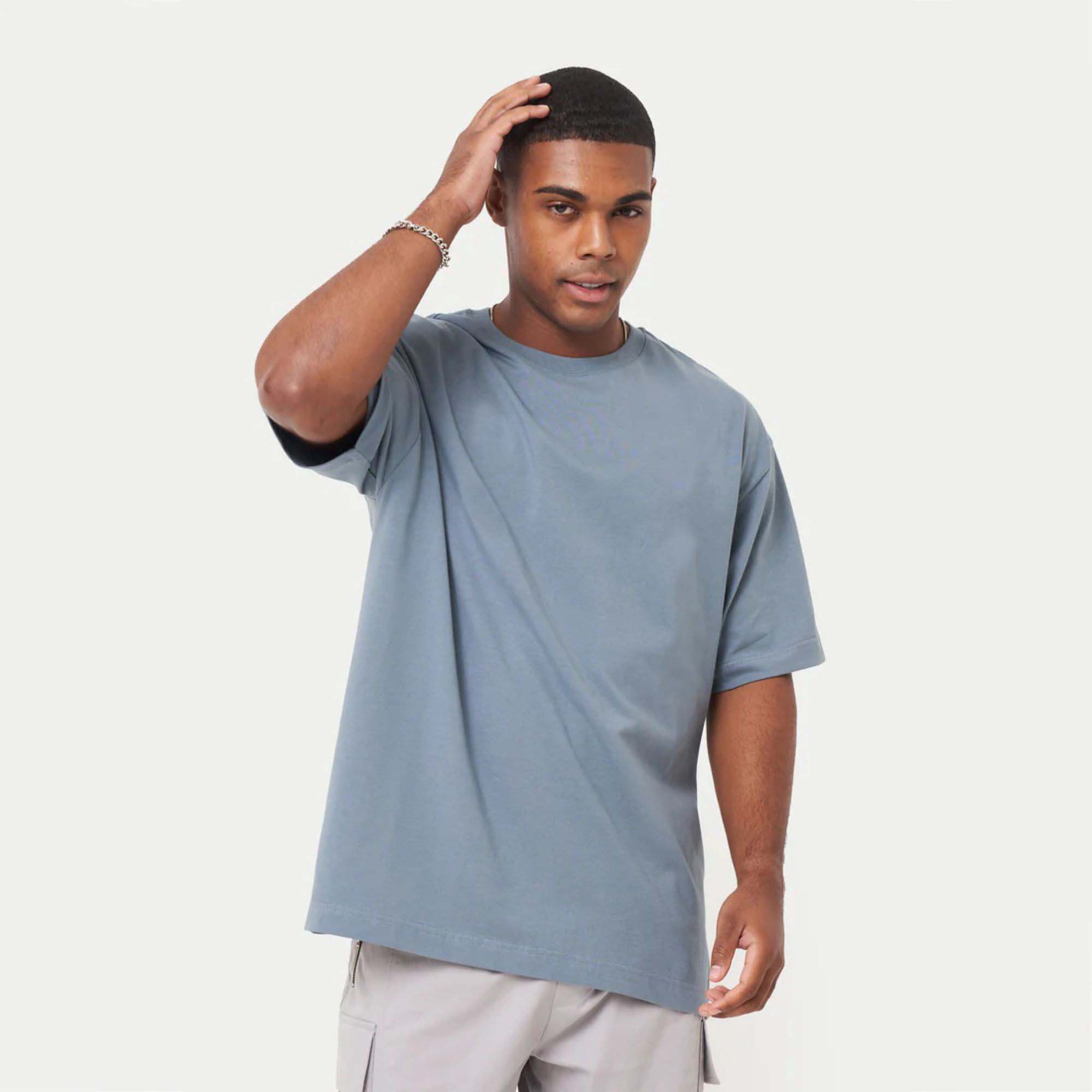 High Quality Heavyweight Cotton T Shirt Tee Custom Screen Printed Oversized Blank Mens T Shirt Thick Graphic T Shirts