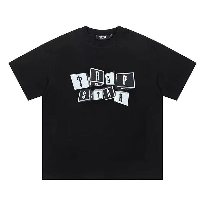 Trapstar High quality Fashion casual Graffiti style O-collar Short sleeve T-shirt,Men's T-shirt