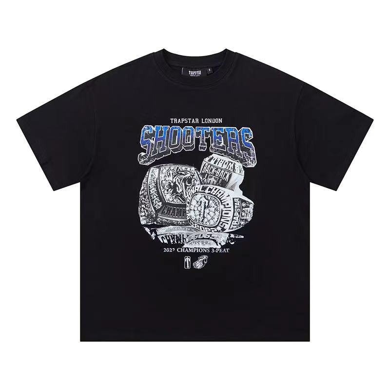 Trapstar High quality Fashion casual Graffiti style O-collar Short sleeve T-shirt,Men's T-shirt
