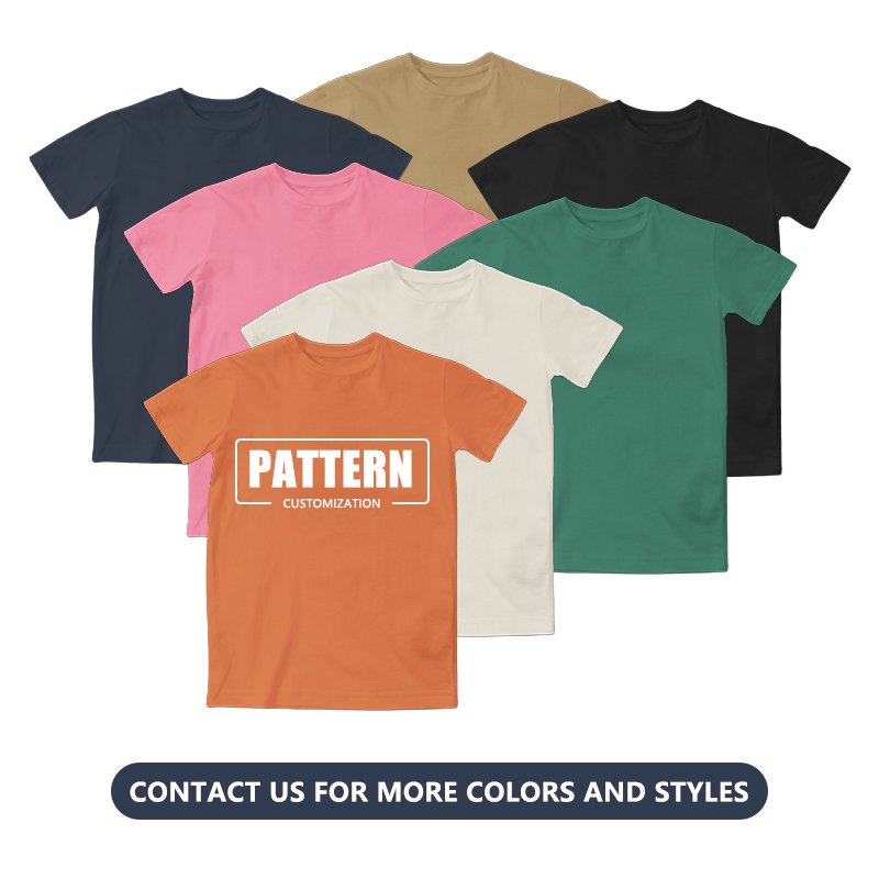 Wholesale men tshirt 250gsm cotton summer blank plain t-shirt high quality custom logo printing Plus Size Men's T-Shirts