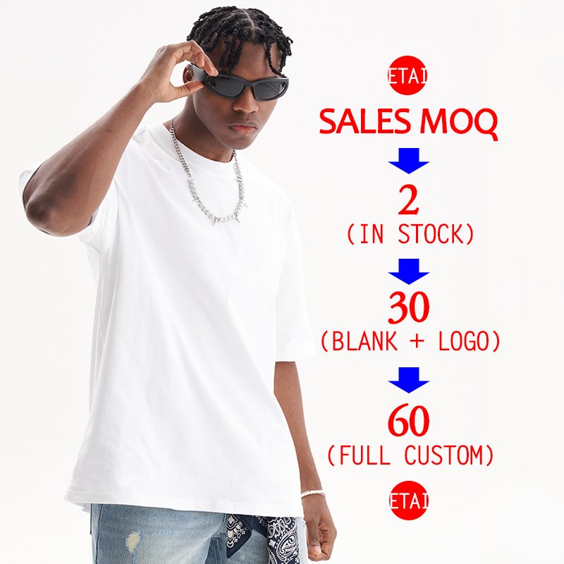 Crew neck heavyweight 100% cotton tee oversized tshirt blank t-shirt custom high quality print logo t shirt for men