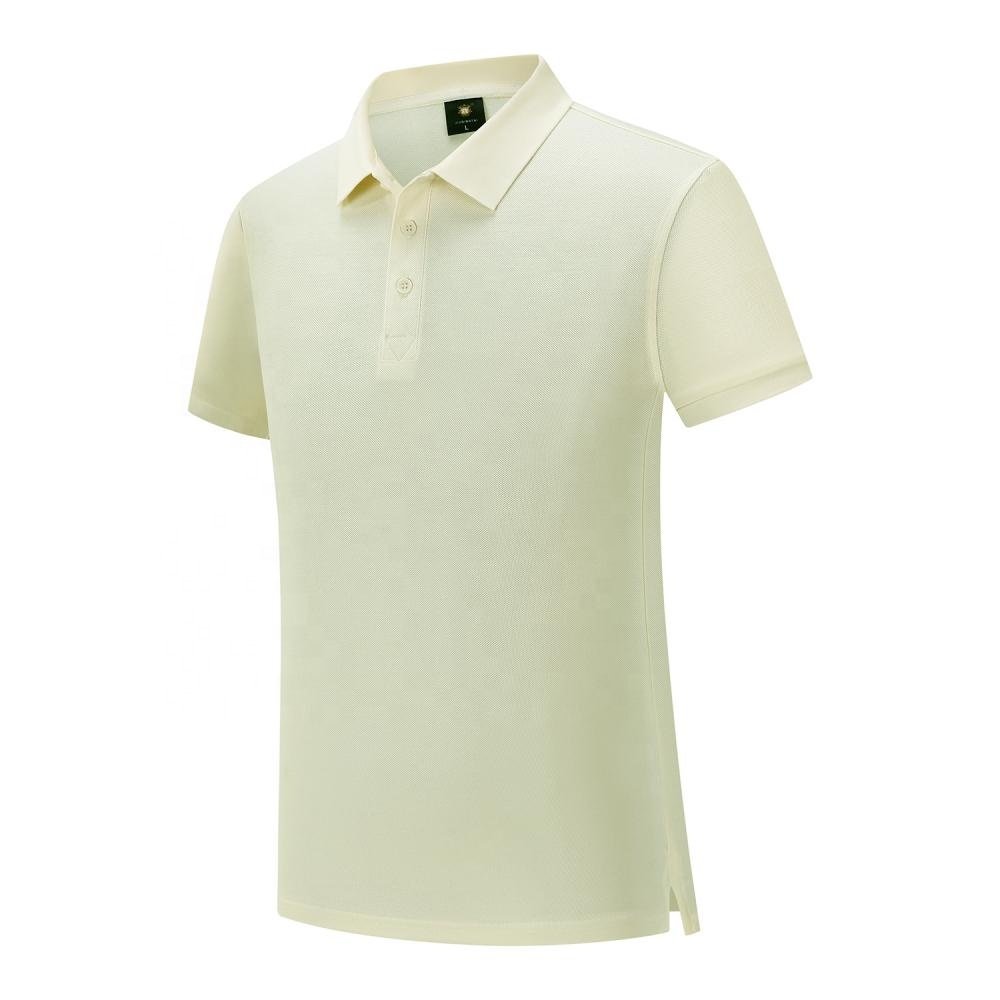 Casual Customized Uniform Plain Golf Blank T Shirt Mens Polo Shirts Fabric Short Sleeve Plain Dyed High Quality Cotton Knitted