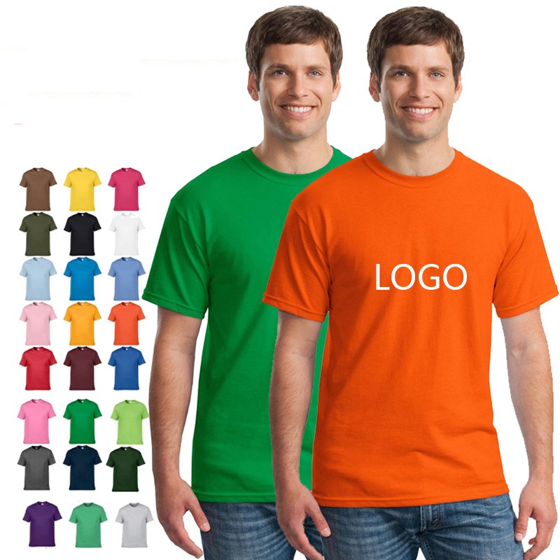 Wholesale 100% Cotton High Quality Custom Men's T-Shirt Printing Your Brand T Shirt Men Graphic Tees Shirt Women Oversize White