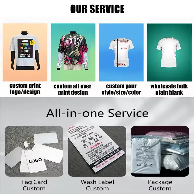 heavy weight 100% cotton DTG printing t shirt full print graphic tee cropped boxy t shirt men
