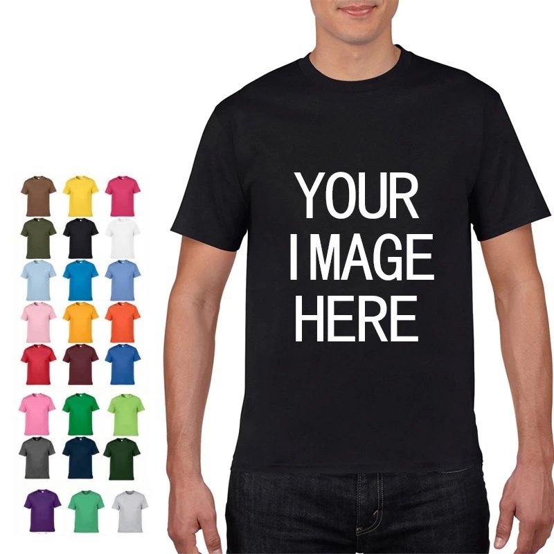 High Quality OEM slim fit t shirts mens 100% Cotton Custom Blank Plain T Shirts Men's T-shirts Plus Size T Shirts