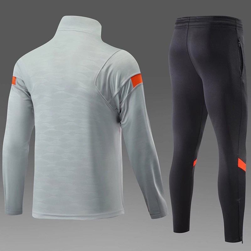 Manufacture Half Zip Quick-Dry Running Plain Tracksuit Men Sportswear T Shirt Shorts Soccer Sports Clothing Men's Training Sets