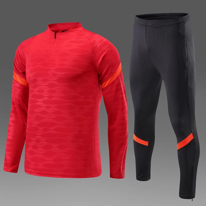 Manufacture Half Zip Quick-Dry Running Plain Tracksuit Men Sportswear T Shirt Shorts Soccer Sports Clothing Men's Training Sets