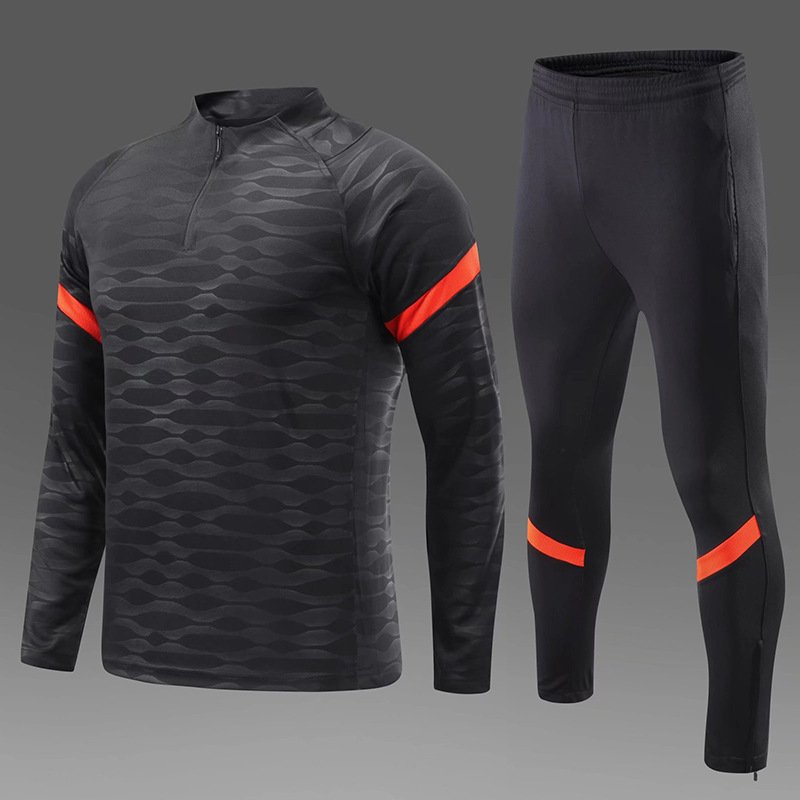 Manufacture Half Zip Quick-Dry Running Plain Tracksuit Men Sportswear T Shirt Shorts Soccer Sports Clothing Men's Training Sets