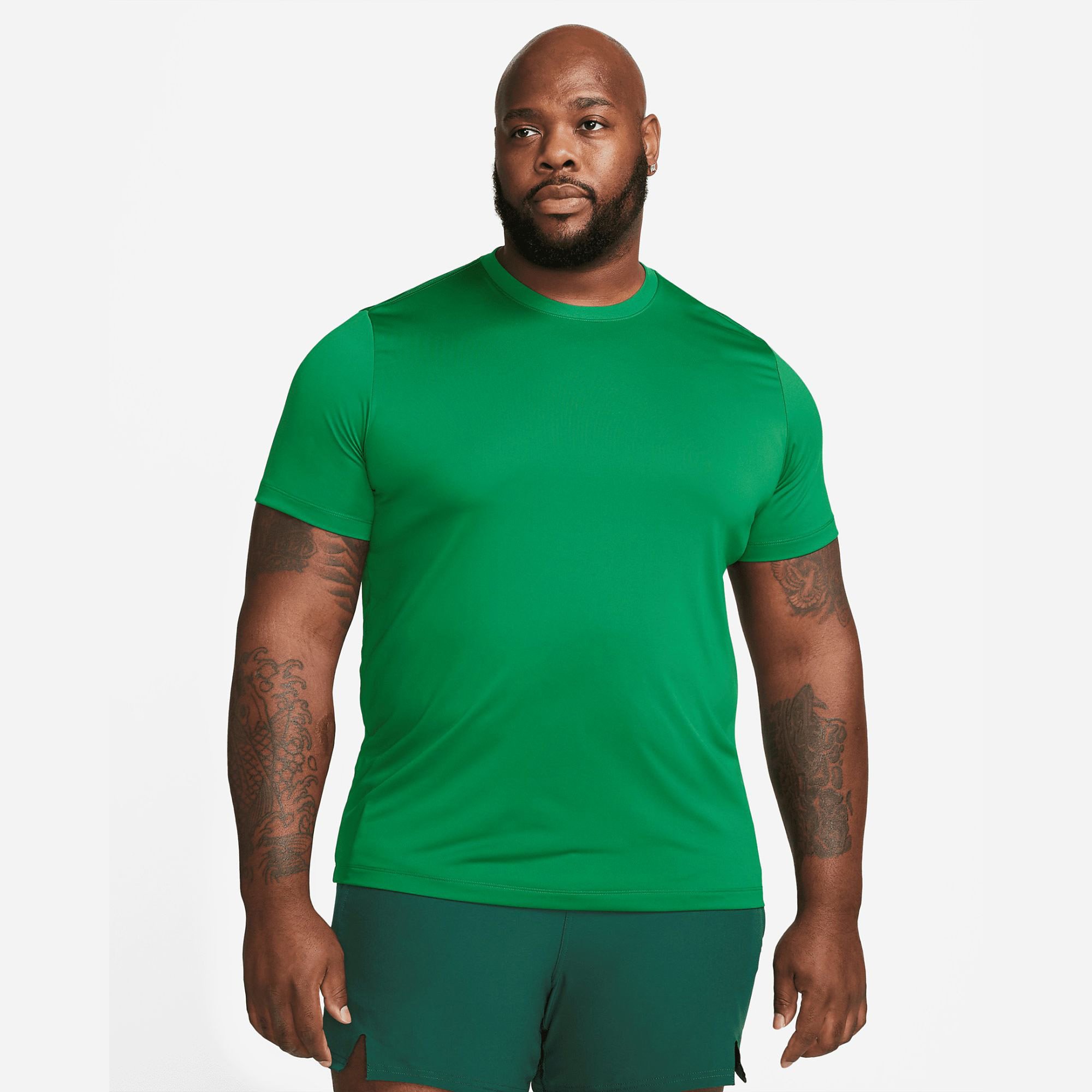 Interlock T Shirt Muscle Fit Running Sport Custom-made Printed 100% Polyester green Gym Man Blank Sportswear Men Training Casual