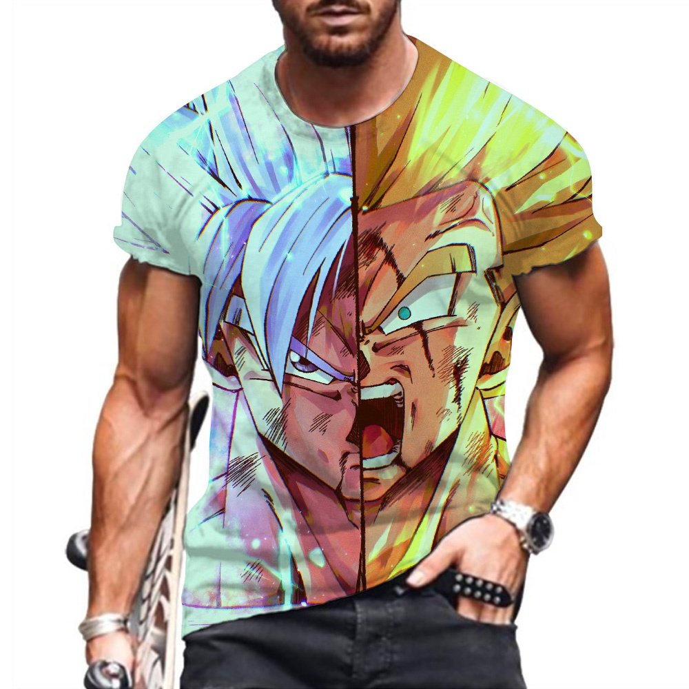 T-shirt Men Men's Children's Tops DBZ New Shirts Fashion Essentials Hip Hop Clothing Streetwear Goku Short Sleeve Y2k