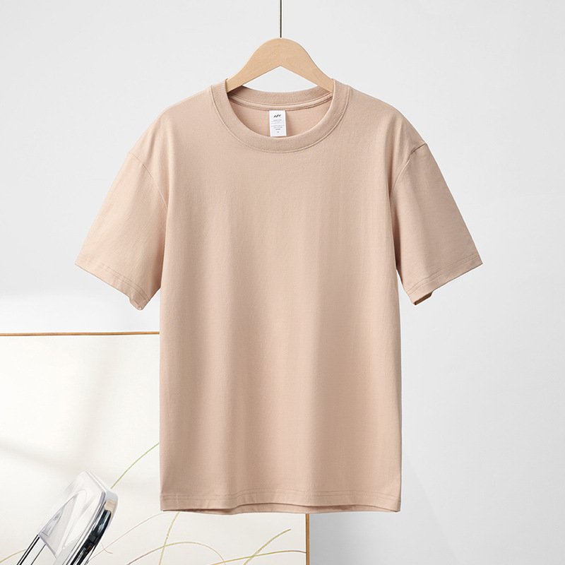 Custom Oversized Plain Logo Printed T Shirts Unisex High Quality Cotton 230G Heavyweight Short Sleeve Plus Size Men's T-shirts