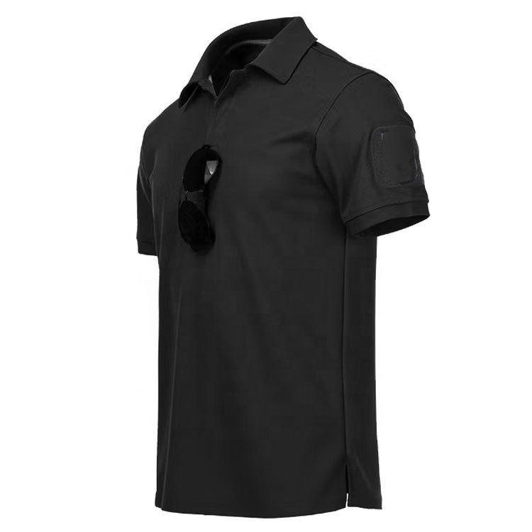 Men's Short Sleeved sweat moisture Quick Dry Polo Men's T-shirt Men's Clothing Uniform pique Polo Shirt