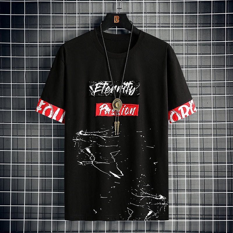 China Wholesale Classic 100% Cotton Round Neck 3D puff print t shirt White Plain plus size Foam print TShirts For Men's T-shirt