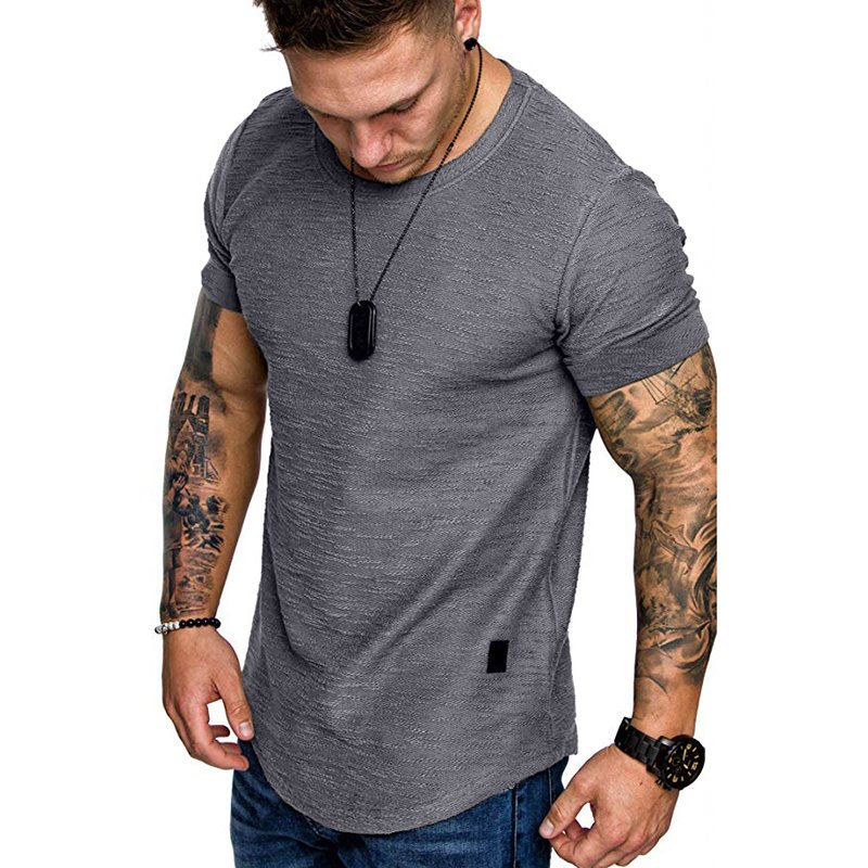 Wholesale plain blank print white men's t-shirts