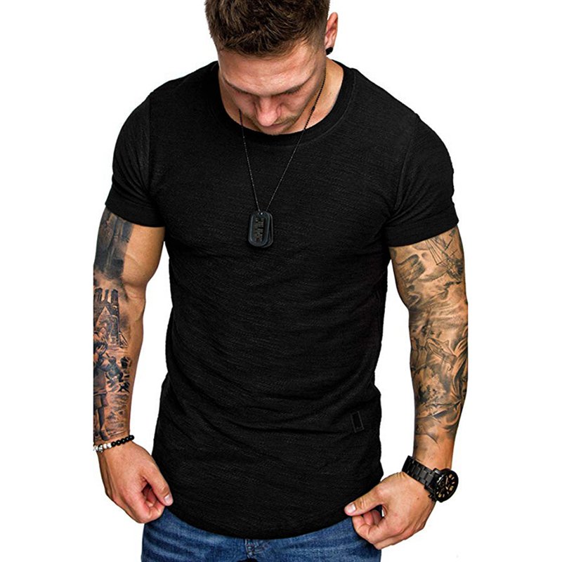 Wholesale plain blank print white men's t-shirts